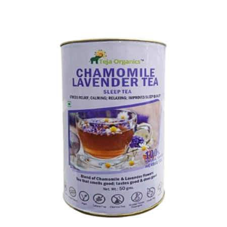 Chamomile Lavender Tea 50gm / Stress Relief / Calming  Relaxing / Improve Sleep Quality / Caffeine Free
