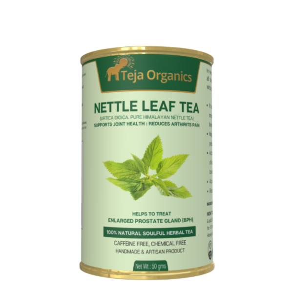 Nettle Leaf Tea 50gm – Natural Iron Support, Detox Cleanse, Supports Joint Health, Help to Reduces Arthirits Pain, Hormonal Balance – Caffeine-Free ,