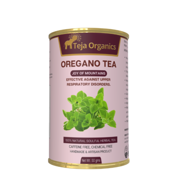 Oregano Tea 50 gm | 100% Pure Oregano Leaves | Caffeine Free Herbal Tea | Respiratory Wellness | Effective against upper respiratory disorders