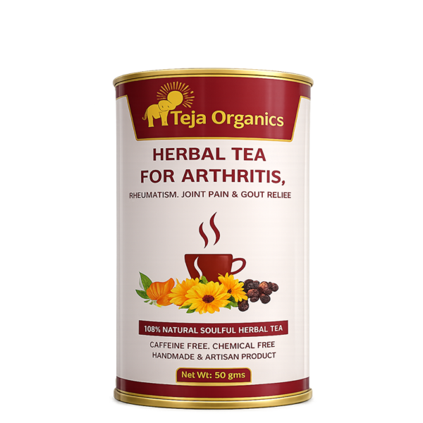 Herbal Tea for Arthritis 50 gm | Caffeine Free Herbal Blend | Supports Joint Comfort Flexibility & Mobility | Relief from Arthritis, Rheumatism, Joint Pain  & Goat