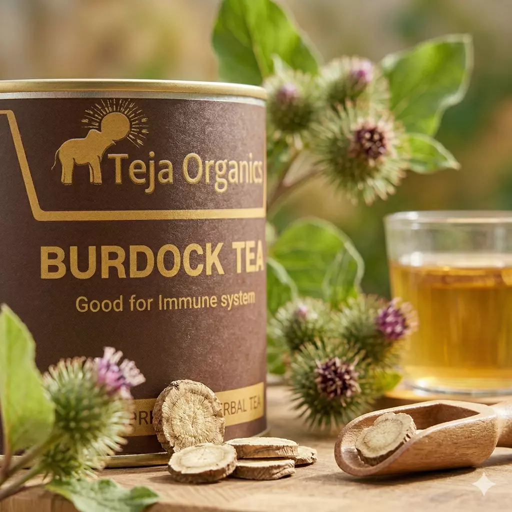 gemini-generated-image-ijmq6tijmq6tijmq Burdock Tea 50gm – Natural Detox, Liver Cleanse, Skin Purifier, Anti-Inflammatory Wellness Tea – Caffeine-Free