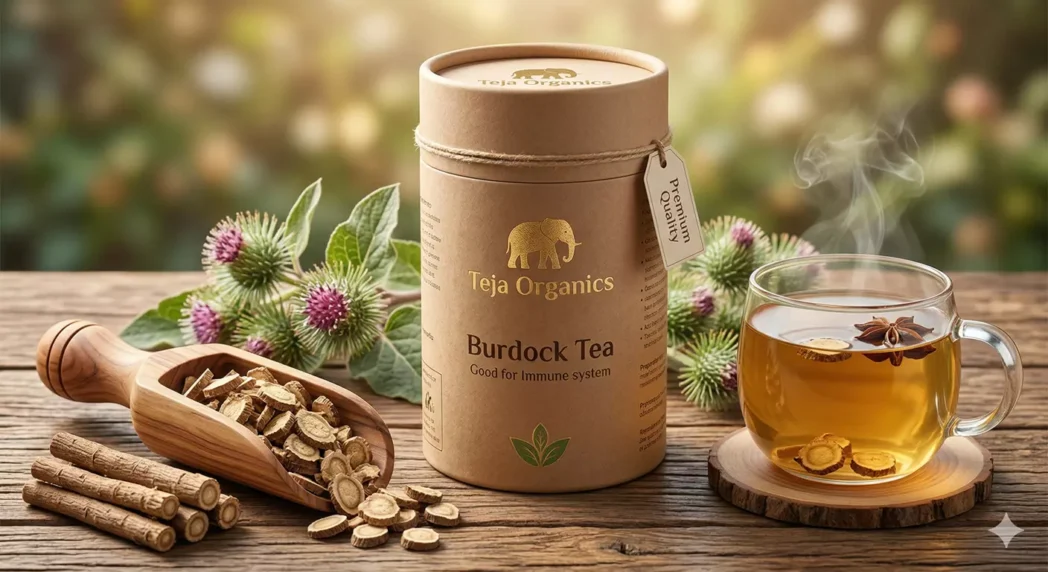 gemini-generated-image-jzexrujzexrujzex Burdock Tea 50gm – Natural Detox, Liver Cleanse, Skin Purifier, Anti-Inflammatory Wellness Tea – Caffeine-Free