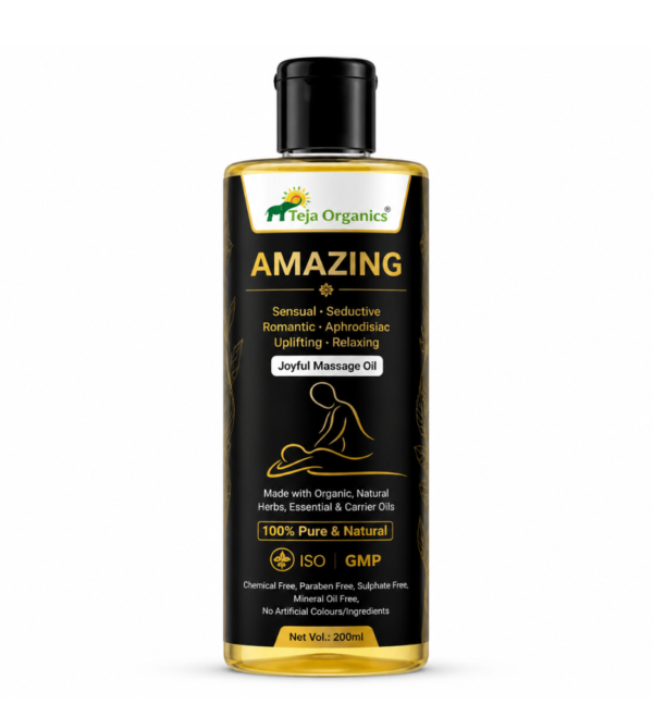 Amazing Joyful Massage Oil 100ml | Uplifting Aromatherapy Body Oil for Mood Enhancement & Relaxation | Supports Positivity, Energy & Skin Nourishment