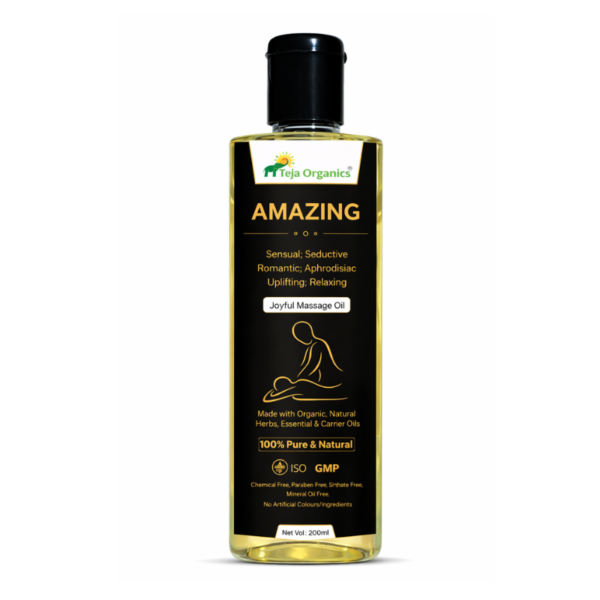 Amazing Joyful Massage Oil 100ml | Uplifting Aromatherapy Body Oil for Mood Enhancement & Relaxation | Supports Positivity, Energy & Skin Nourishment