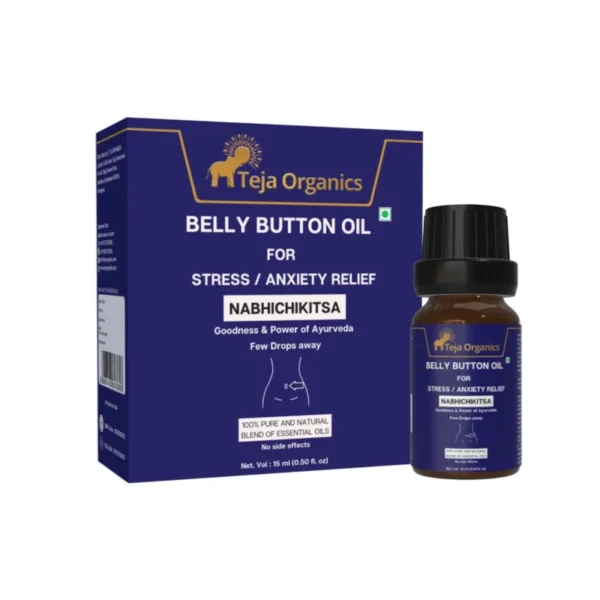 Belly Button Oil for Stress & Anxiety Relief 15 ml | Nabhi Oil with Calming Herbal & Essential Oils | Stress / Anxiety Relief | Supports Relaxation & Sleep
