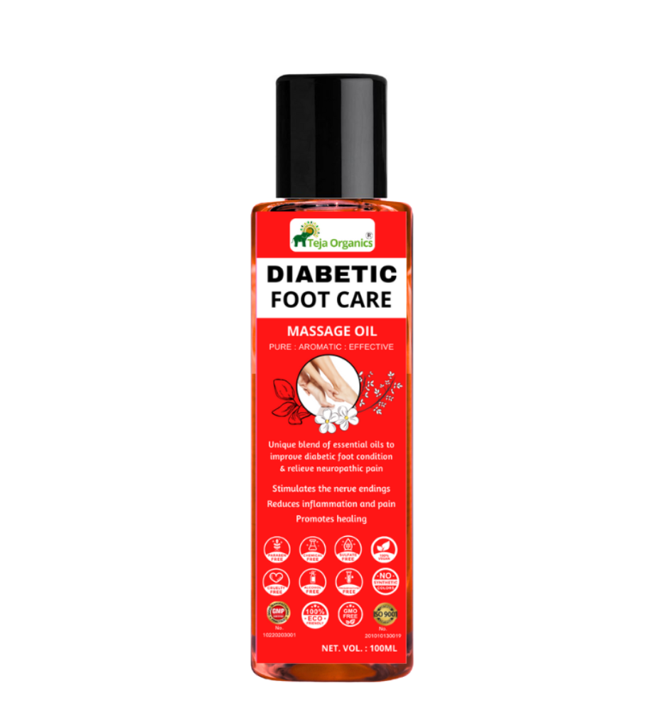 Diabetic Foot-Care Massage Oil | Helps to Improve Diabetic foot condition  | Helps to relieve neuropathic pain | Aromatherapy