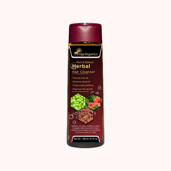 Herbal Hair Cleanser 200 ml | Ayurvedic Natural Shampoo  |Enriched with Hibiscus and Amla | Cleansing and Nourishing | Remove impurities without stripping natural oils | Natural Conditioner