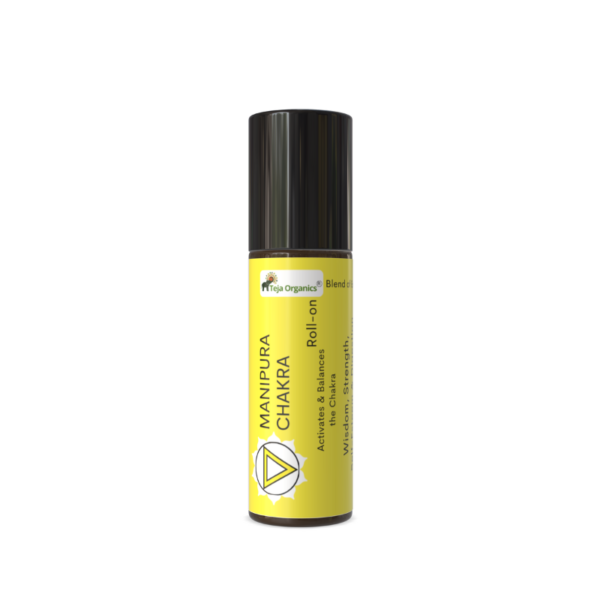 Manipura Chakra Roll-On (Solar Plexus Chakra) 10 ml | Aromatherapy Roll-On for Courage & Strength | External Use