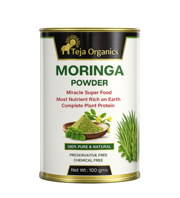 Moringa Powder | 100% Natural Superfood | Rich in Vitamins, Minerals & Plant Protein | Supports Daily Nutrition & Wellness | Herbal Green Powder