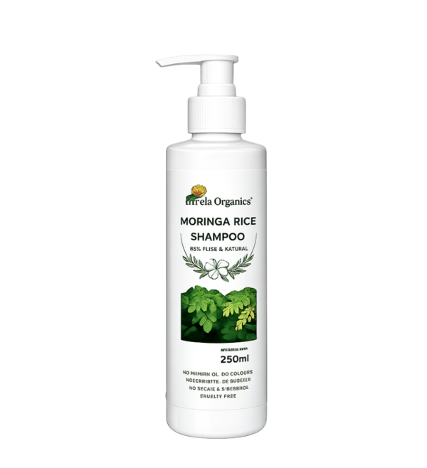 Moringa Rice Shampoo 250 ml | Blend of moringa and rice extract | Enriched with Moringa | Hydrates & Moisturizes | Natural Conditioner