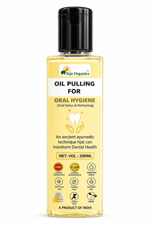 Oil Pulling For Oral Hygiene | Cold-pressed Unrefined | Sesame Oil | Oral Detox & Refreshing | An ancient ayurvedic technique that can transform Dental Health