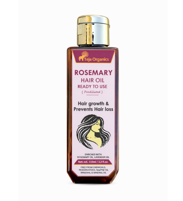 Rosemary Hair Oil 110ml | Herbal Hair Oil for Hair Growth & Scalp Care | Supports Hair Strength, Reduces Hair Fall & Improves Thickness