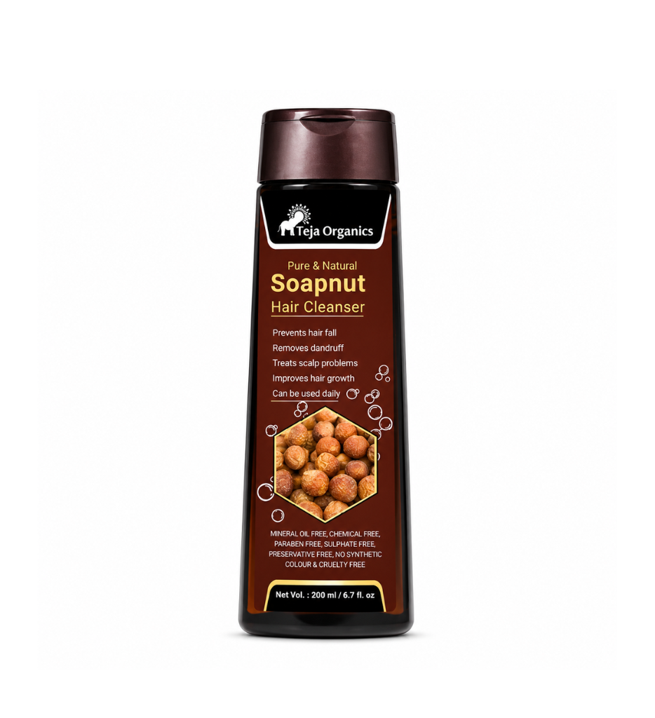 Pure Soapnut Hair Cleanser 200ml | Reetha-Based Natural Hair Wash | Gentle Scalp Cleanser for Healthy Hair