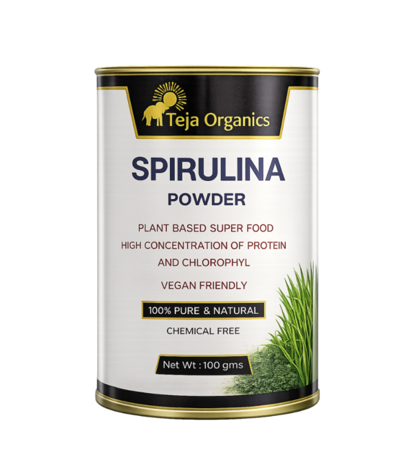 Spirulina Powder | 100% Natural Superfood | Rich in Plant Protein, Vitamins & Minerals | Supports Daily Nutrition & Wellness | Herbal Green Powder