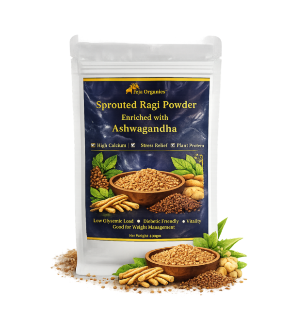 Sprouted Ragi Powder Enriched with Ashwagandha