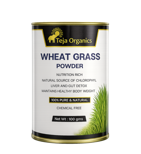 Wheat Grass Powder | 100% Natural Superfood | Rich in Chlorophyll, Vitamins & Minerals | Supports Daily Nutrition & Wellness | Herbal Green Powder