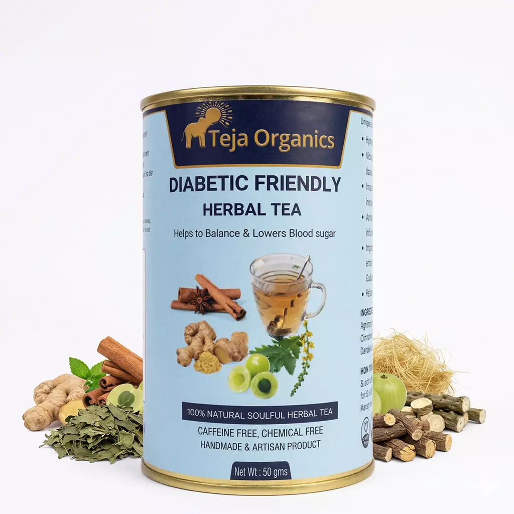 gemini-generated-image-z2bgydz2bgydz2bg Diabetic Friendly Herbal Tea 50gm | Herbal Tea Blend | Caffeine Free | Supports Blood Sugar Balance | Helps to improves Metabolism Digestion