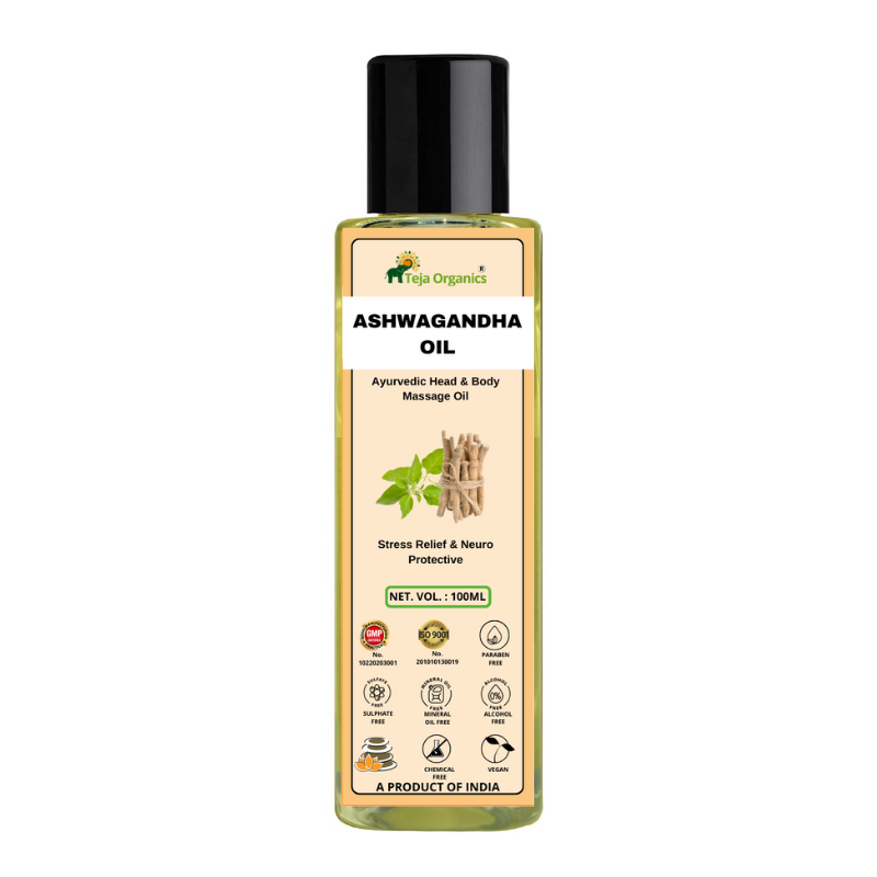 Ashwagandha Massage Oil 100ml - hero candidate Ashwagandha Massage Oil 100ml | Deeply moisturizing | Relaxation, Stress Relief & Muscle Comfort | Excellent for reducing Vata disorders such as nerve or muscle pain, poor circulation and anxiety.