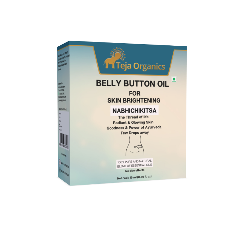 Belly Button Oil for Skin Brightening - Hero Candidate Belly Button Oil for Skin Brightening 15 ml | Moisturizing | Nabhi Oil Herbal Blend | Clear, radiant, and brighter-looking skin.