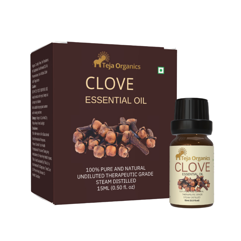 Clove Essential Oil - Hero Clove Essential Oil 15ml | 100% Pure Natural Oil | Strong Spicy Aroma | Energizing and warming fragrance | Dental Care | Pain Relief Skin & Hair | Aromatherapy | Diffuser | Home wellness products