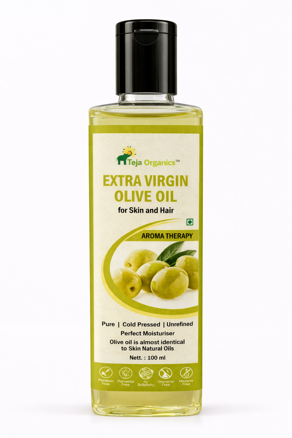 extra-virgin-olive-carrier-oil-hero-candidate Extra Virgin Olive Oil | Pure Cold-pressed Unrefined | Skin & Hair Care | Perfect Moisturizer | Identical to skin Natural Oils