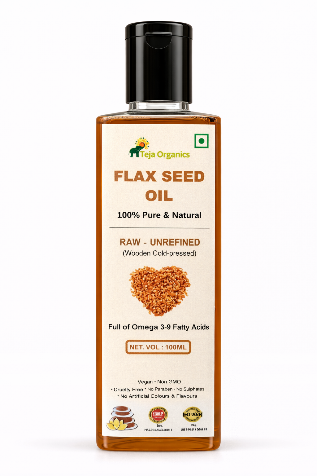 flax-seed-carrier-oil-hero-candidate Flax Seed Oil | Cold-pressed Unrefined | Full of omega 3-6-9 Fatty Acids