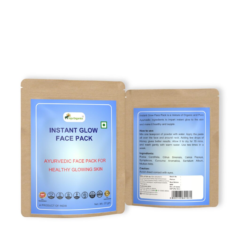 Instant Glow Face Pack Instant Glow Face Pack | Ayurvedic Face Pack for Healthy Glowing Skin (Pack of 3)