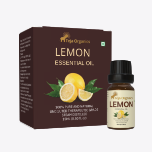Lemon Essential Oil - Hero Lemon Essential Oil 15ml | Fresh and energizing | Ideal for boosting mood, refreshing spaces | Skincare | Hair care | Massage, Diffuser, Natural Deodorizer, Gives Respiratory Support / Natural Disinfectant | Removes stains, Insect Repellent | Home wellness products