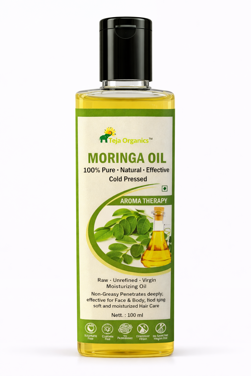 Moringa Oil | Cold-pressed Unrefined | Can be used for both internally and externally
