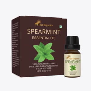 Spearmint Essential Oil - Hero Spearmint Essential Oil 15ml | Fresh, Sweet, Minty, Vibrant, Aroma, Natural cooling | Provides instant freshness | Skin/Hair care | Aromatherapy