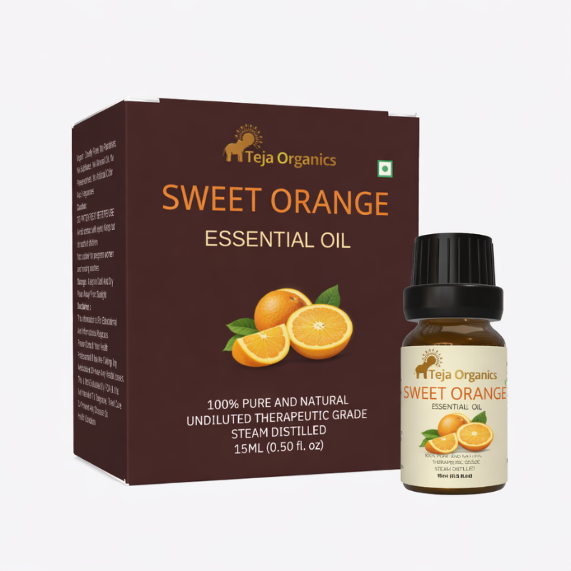 Sweet Orange Essential Oil - Hero Sweet Orange Essential Oil 15ml | Juicy, citrusy, sweet aroma | Skin/face/nail/hair care | Moisturizing, Nourishing, Reduce dark spots, Reduce acne, Spot acne treatment, Anti-ageing | Aromatherapy
