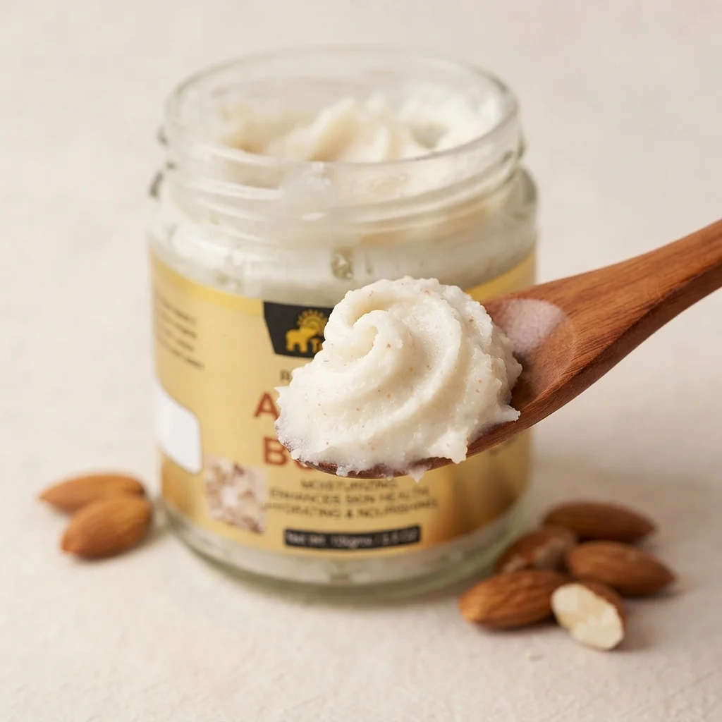 Almond Butter 100g | Deep Moisturizing Body Butter | Skin Softening, Nourishing & Repair  | Rich Hydration for Dry Skin | No Parabens, No Sulphates