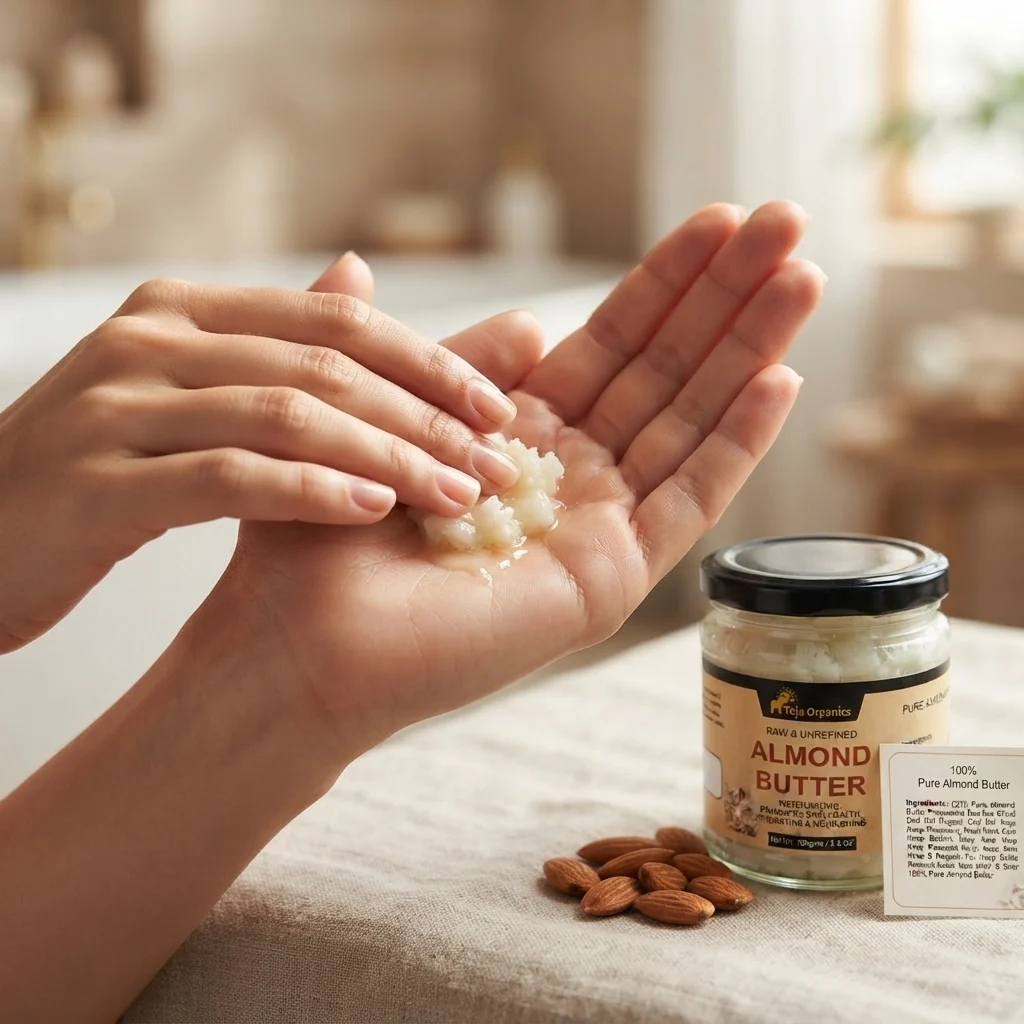 Almond Butter 100g | Deep Moisturizing Body Butter | Skin Softening, Nourishing & Repair  | Rich Hydration for Dry Skin | No Parabens, No Sulphates
