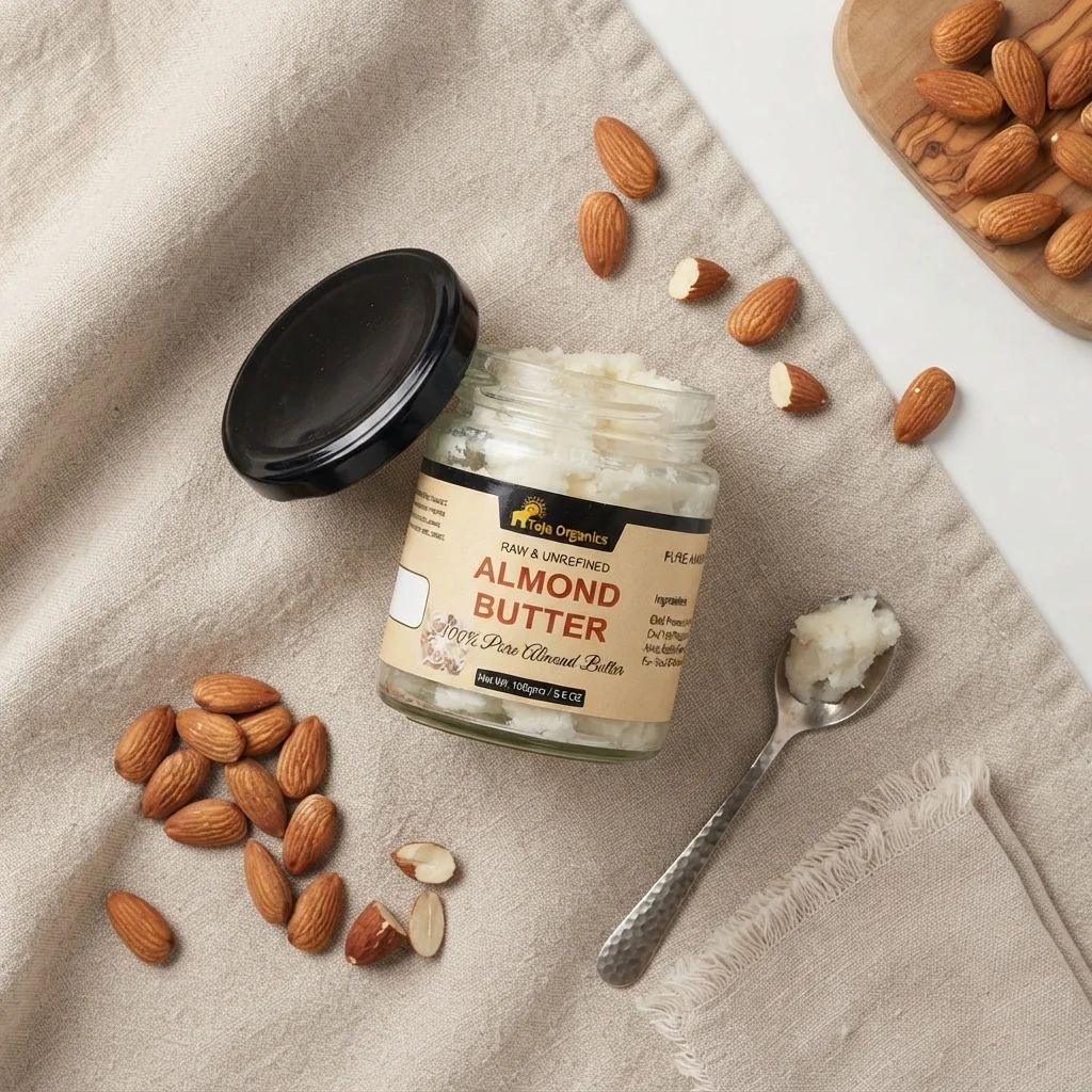 Almond Butter 100g | Deep Moisturizing Body Butter | Skin Softening, Nourishing & Repair  | Rich Hydration for Dry Skin | No Parabens, No Sulphates