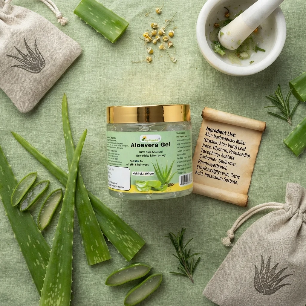 aloe-vera-gel-gallery4-1784366864415.webp Aloe Vera Gel 100gm | 99% Pure Natural Aloe | Skin Hydration, Sunburn Relief, Acne Care, Hair Nourishment | No Parabens, No Sulphates