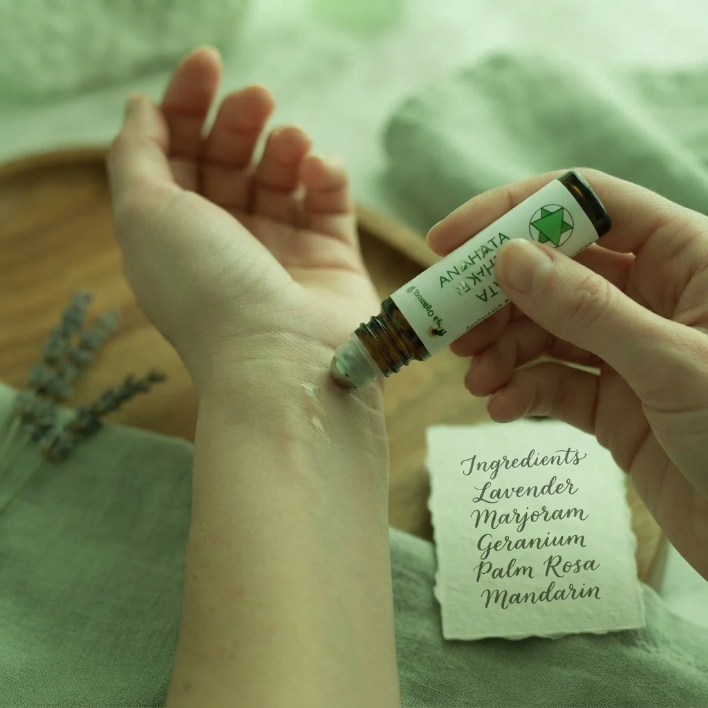 Anahata Chakra Roll-On (Heart Chakra) 10 ml | Aromatherapy Roll-On for Unconditional Love, Compassion & Joy | External Use