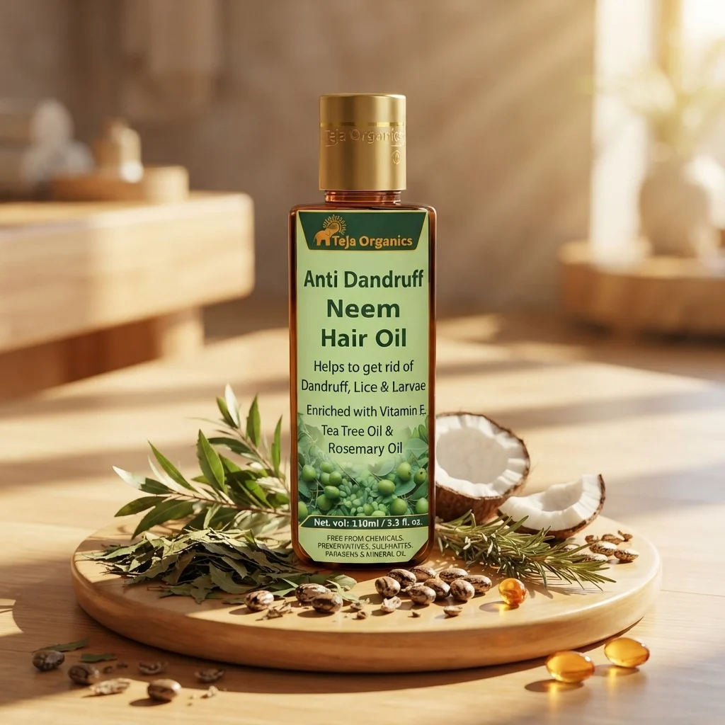 anti-dandruff-neem-hair-oil-hero-1784368646741.webp Anti-Dandruff Neem Hair Oil 110 ml | Herbal Ayurvedic Oil for Flake Control & Scalp Care | Supports Dandruff Reduction, Itchy Scalp Relief & Hair Strength