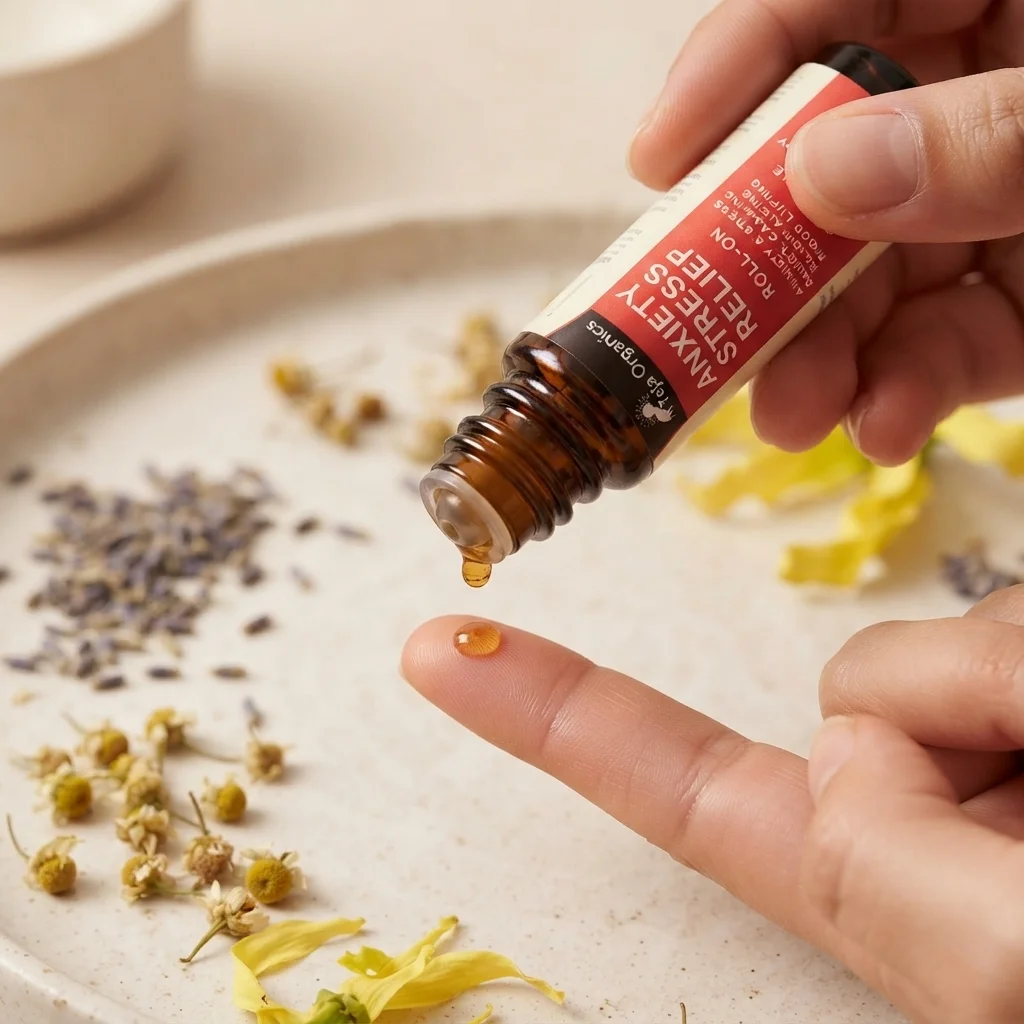anxiety-stress-relief-roll-on-gallery2 Anxiety Stress Relief Roll-On | 100% Natural Essential Oil Blend | Calming, Relaxation & Mood Uplift | Lavender, Chamomile, Ylang Ylang