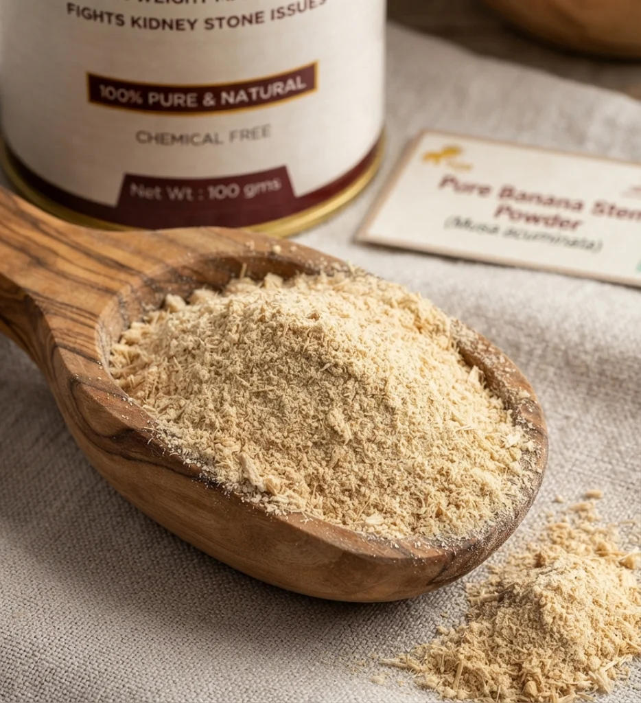 banana-stem-powder-gallery1-1784370068343.webp Banana Stem Powder | 100% Natural Superfood | Source of Dietary Fiber | Facilitates Bowel Movement | Home Remedy For Constipation | Supports Daily Nutrition & Wellness