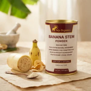banana-stem-powder-hero-1784370064146.webp Banana Stem Powder | 100% Natural Superfood | Source of Dietary Fiber | Facilitates Bowel Movement | Home Remedy For Constipation | Supports Daily Nutrition & Wellness