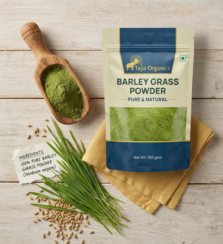 Barley Grass Powder | 100% Natural Superfood | Rich in Chlorophyll, Vitamins & Minerals | Supports Daily Nutrition & Wellness