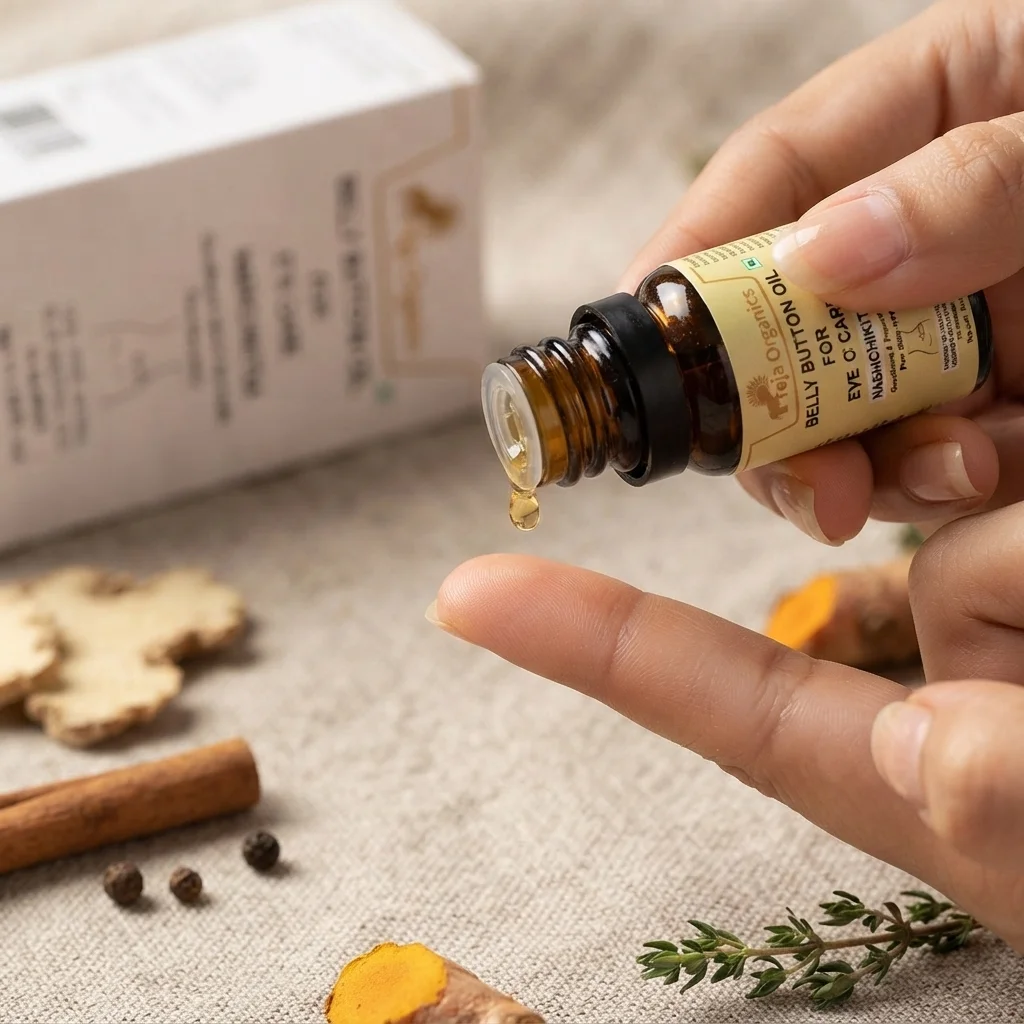 belly-button-oil-eye-care-gallery2 Belly Button Oil for Eye Care 15 ml | Nabhi Oil Herbal Blend | Supports Eye Comfort | Hydration | Relaxation