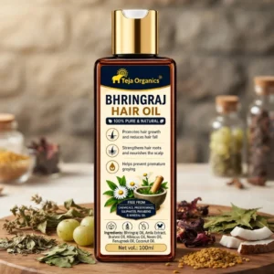 bhringraj-hair-oil-hero-1784368819489.webp Bhringraj Hair Oil 100 ml | Moisturizes Hair | Strengthens hair roots | Nourishes the scalp | Reduces hair fall | Promotes hair growth | Suitable for All Hair Types