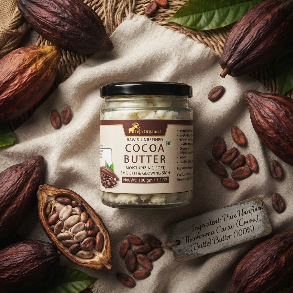 Cocoa Butter 100g | Deep Moisturizing Body Butter | Skin Repair, Stretch Mark Care, Soft & Smooth Skin | Rich Hydration | No Parabens, No Sulphates
