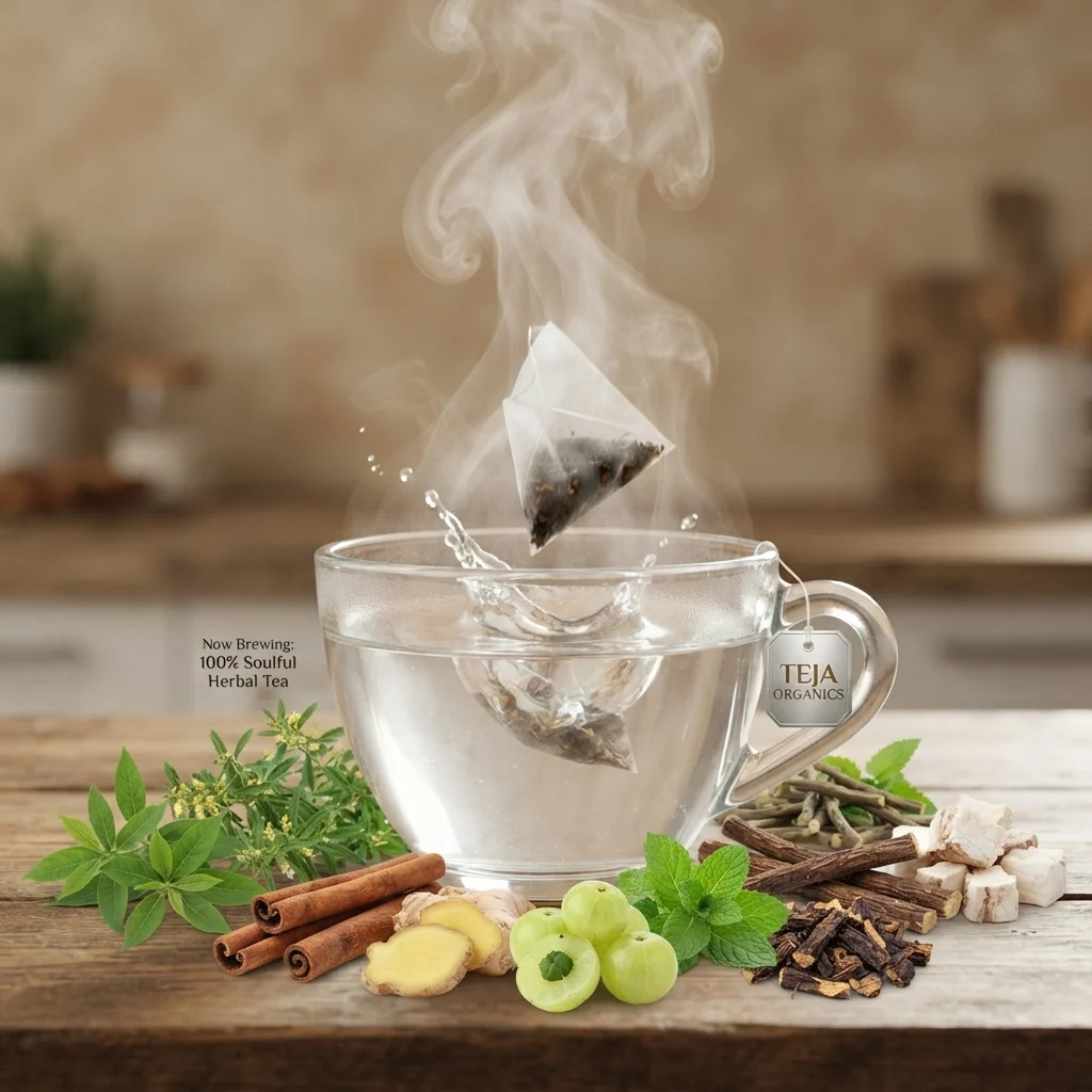 diabetic-friendly-tea-bags-gallery2-1784369840738.webp Diabetic Friendly Herbal Tea Bags 25 Nos | Promotes overall metabolism activity | Supports Healthy Sugar Management | Natural Herbal Infusion