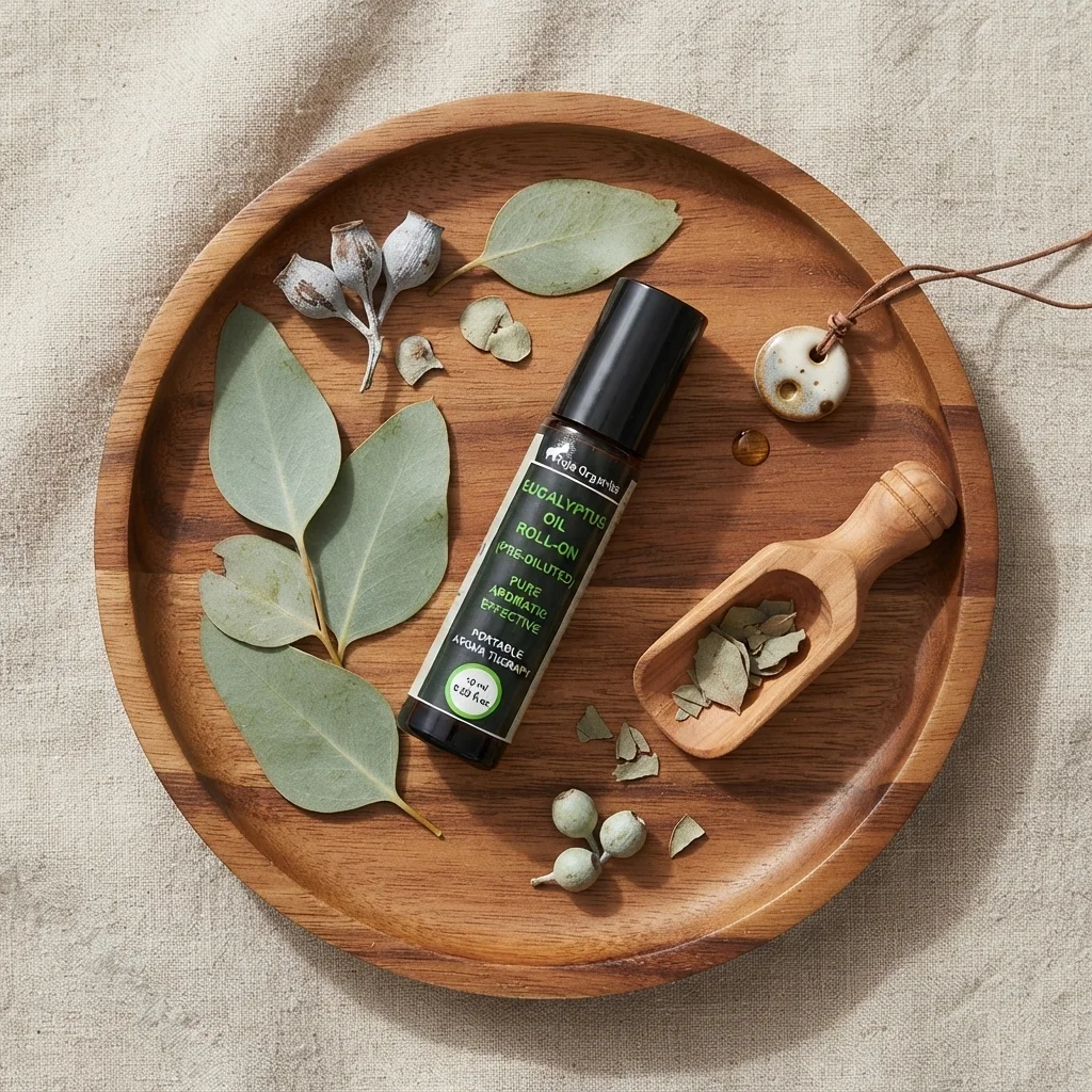 Eucalyptus Roll-On 10 ml | Herbal Aromatherapy Roll On | Helps provide a cooling, refreshing sensation that supports easy breathing and relaxation.