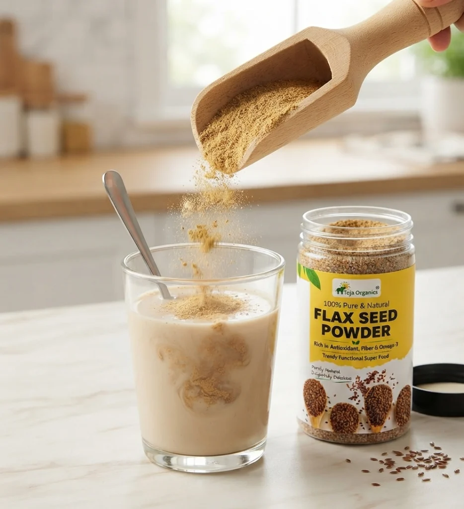 Flaxseed Powder | 100% Natural Superfood | Source of Omega-3, Fiber & Plant Nutrients | Supports Daily Nutrition & Wellness