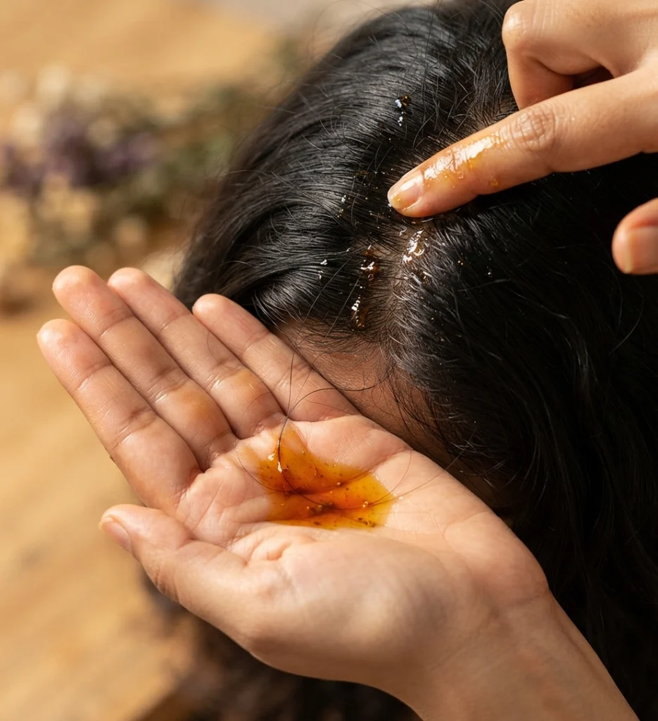hair-regrowth-anti-balding-oil-gallery2-1784368675425.webp Hair Regrowth Anti Balding Oil 110ml | Ayurvedic Herbal Oil for Thicker, Stronger Hair | Supports Hair Regrowth, Reduces Hair Fall & Nourishes Scalp