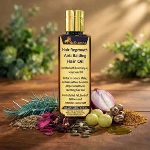 Hair Regrowth Anti Balding Oil 110ml | Ayurvedic Herbal Oil for Thicker, Stronger Hair | Supports Hair Regrowth, Reduces Hair Fall & Nourishes Scalp