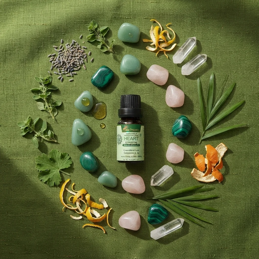 Heart Chakra Oil (Anahata Chakra) 15 ml | Aromatherapy Essential Oil Blend for Unconditional Love, Compassion & Joy | External Use